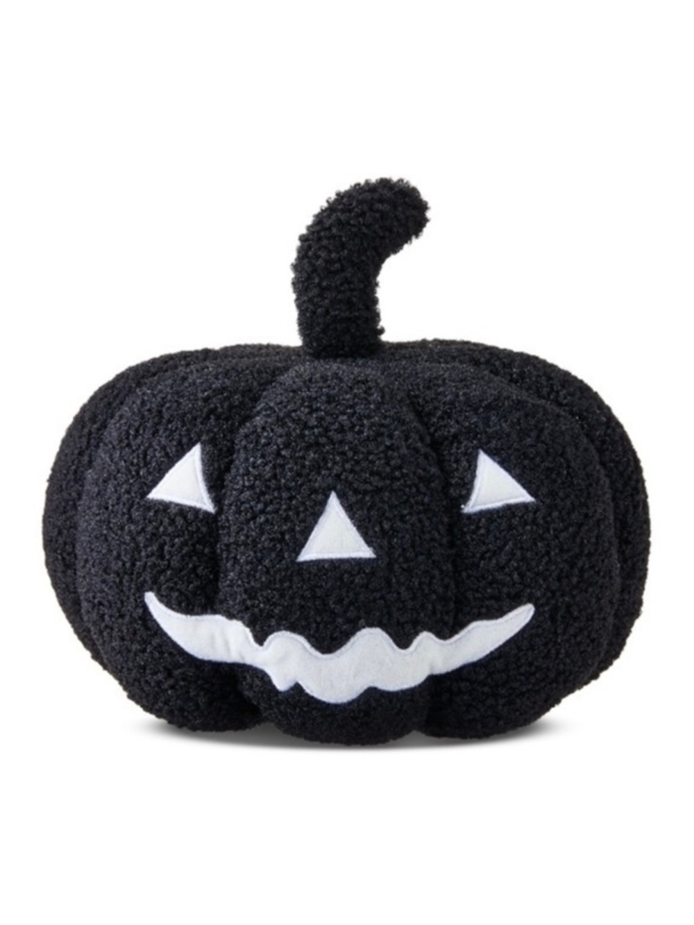 NWT. WAY TO CELEBRATE Black Plush Pumpkin Pillow